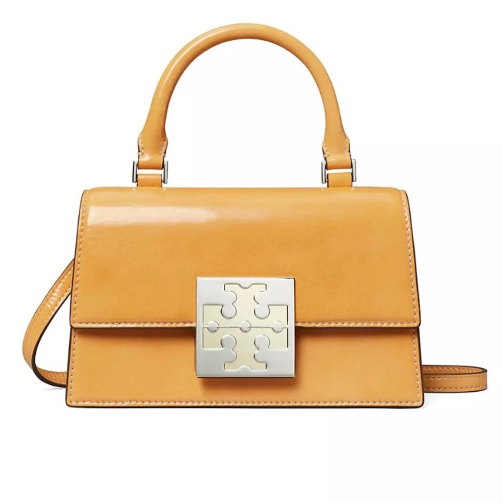 Tory Burch Mini BonBon Patent Leather Top Handle Bag NWT
